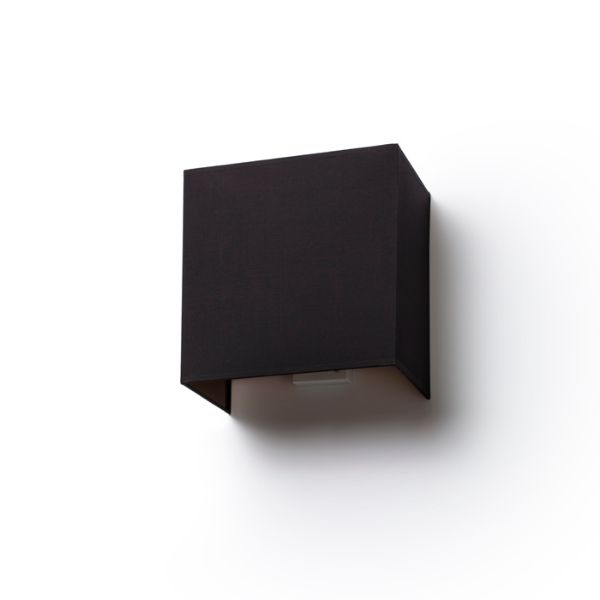 LOPE W 25/14 fali lámpa  Polycotton fekete/fehér PVC 230V LED E27 15W