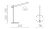 ROD DIMM asztali lámpa fekete  230V LED 5.5W  3000K 4000K 6500K