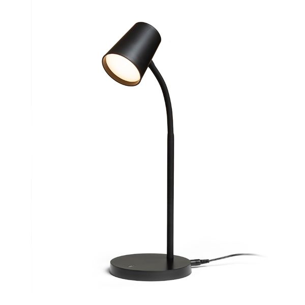 VERINA asztali lámpa fekete  230V LED 4.5W 100°  3000K