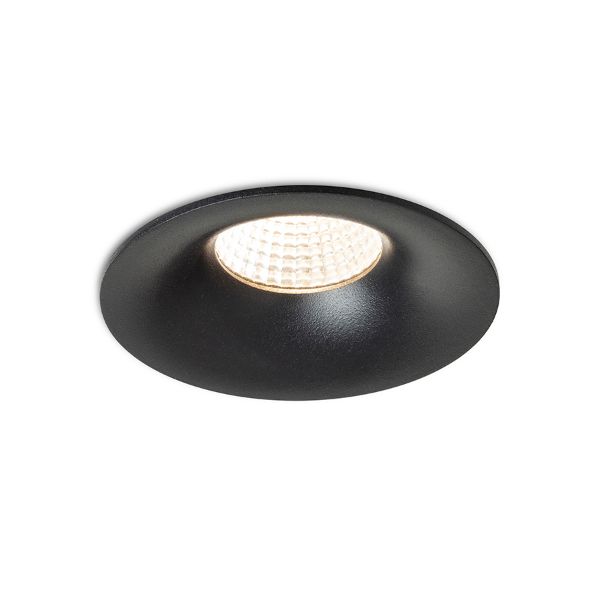 FLEUR IP54 DIMM süllyesztett lámpa fekete 230V LED 15W 60° IP54 3000K