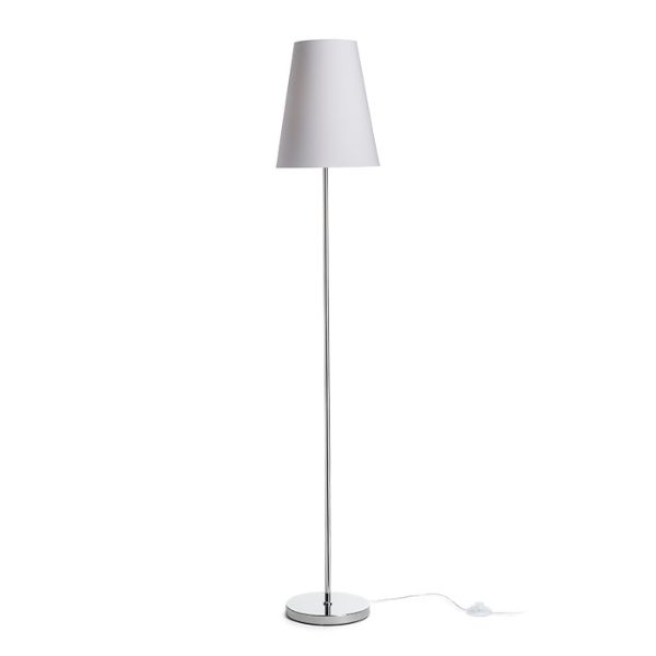 NYC/CONNY 25 állólámpa  Polycotton fehér/króm 230V LED E27 15W