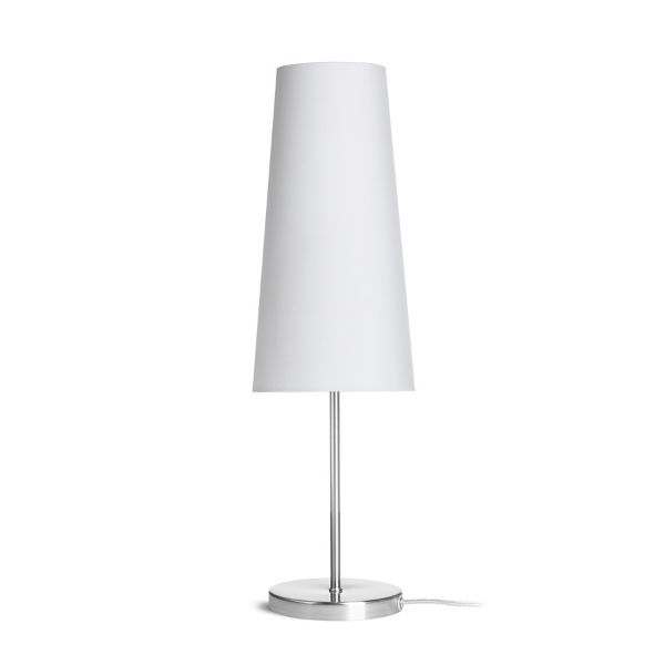 NYC/CONNY 15/30 asztali lámpa  Polycotton fehér/nikkel 230V LED E27 11W