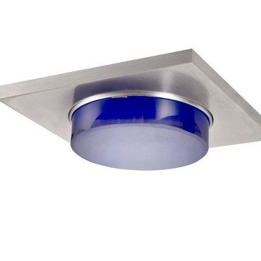 OREA SQ süllyesztett lámpa kék szálcsiszolt alumínium 12V GU5,3 50W IP54