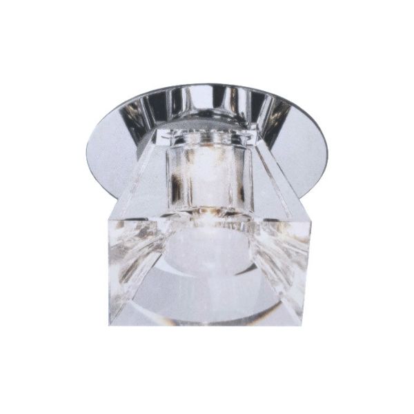 CRYSTAL LED III süllyesztett lámpa tiszta üveg/króm 350mA LED 1W 120° 4000K