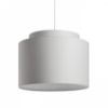DOUBLE 40/30 lámpabúra Polycotton fekete/fehér PVC max. 23W
