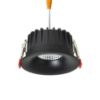 FLEUR IP54 DIMM süllyesztett lámpa fekete 230V LED 15W 60° IP54 3000K