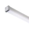 LED PROFILE D felületre szerelhető 1m  alumínium/tej akril 