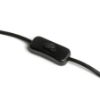 PERTH asztali lámpa fekete/fekete  230V LED E27 11W