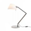 MONTANA asztali lámpa fehér/fekete króm 230V LED E27 11W